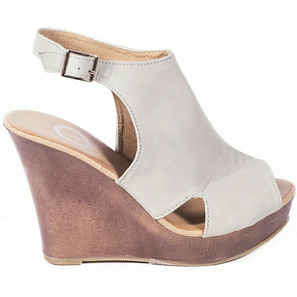 Tory K Women Wedge Sandals, HW-2080, Gray